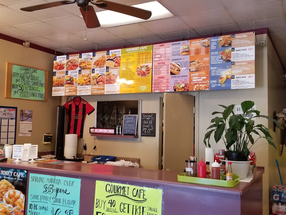 Gourmet Cafe & Subs interior