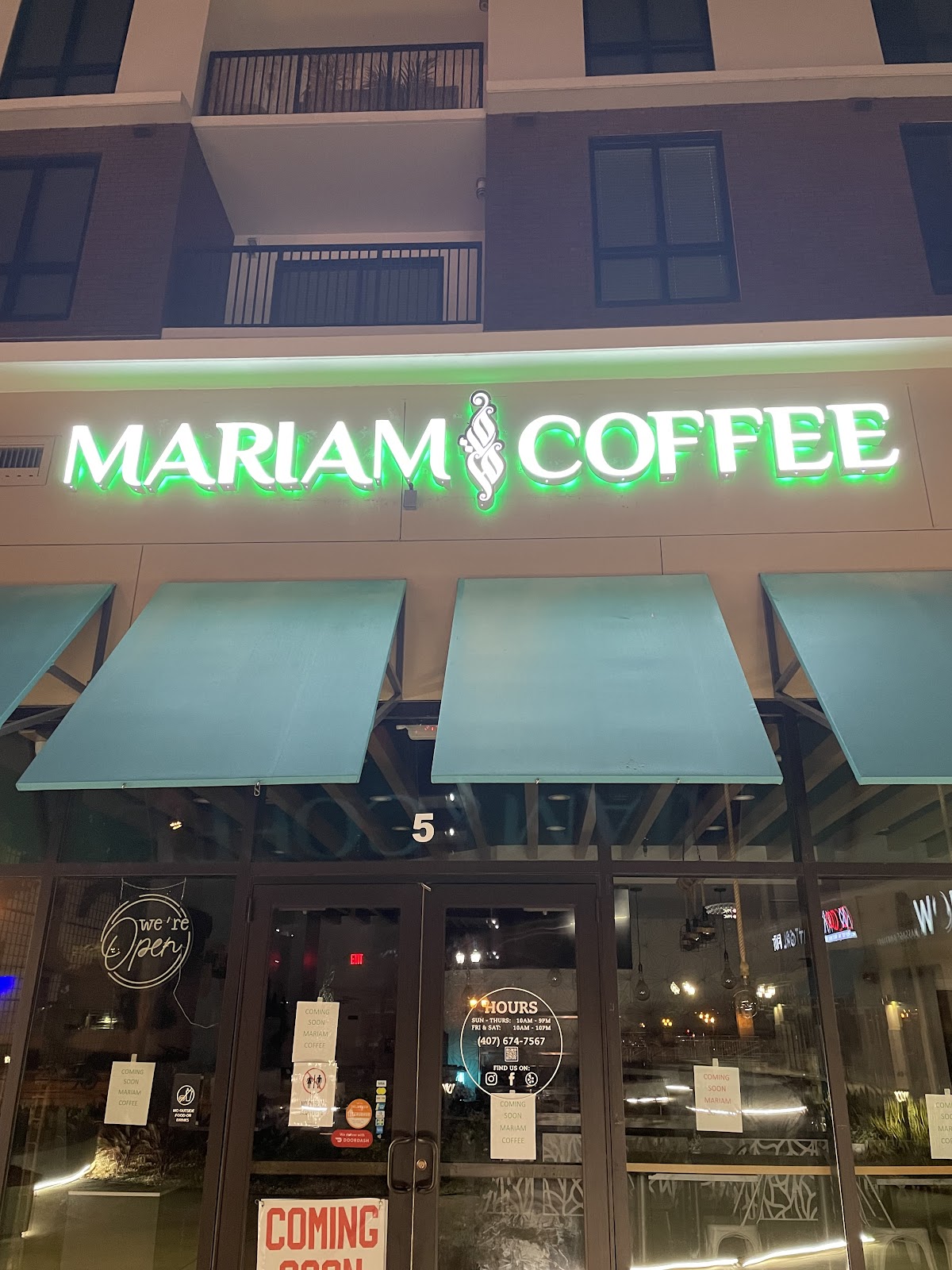 Mariam Coffee Shop interior