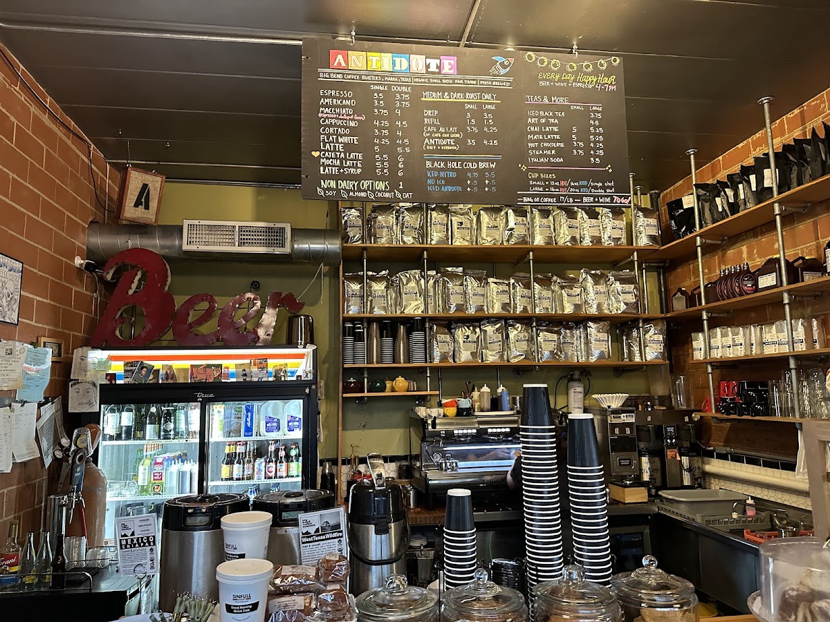 Antidote Coffee interior