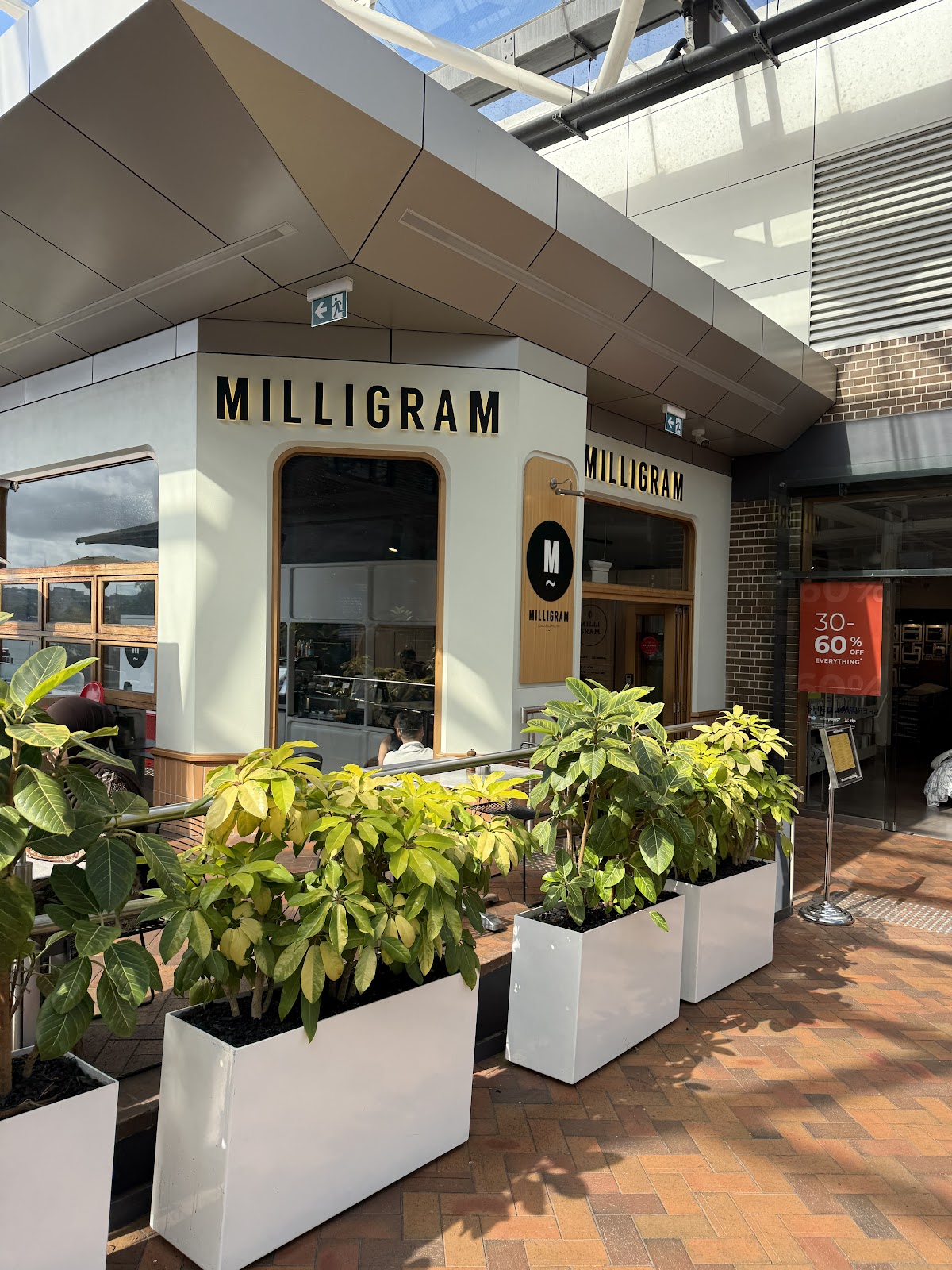 Cafe Milligram Birkenhead Point interior