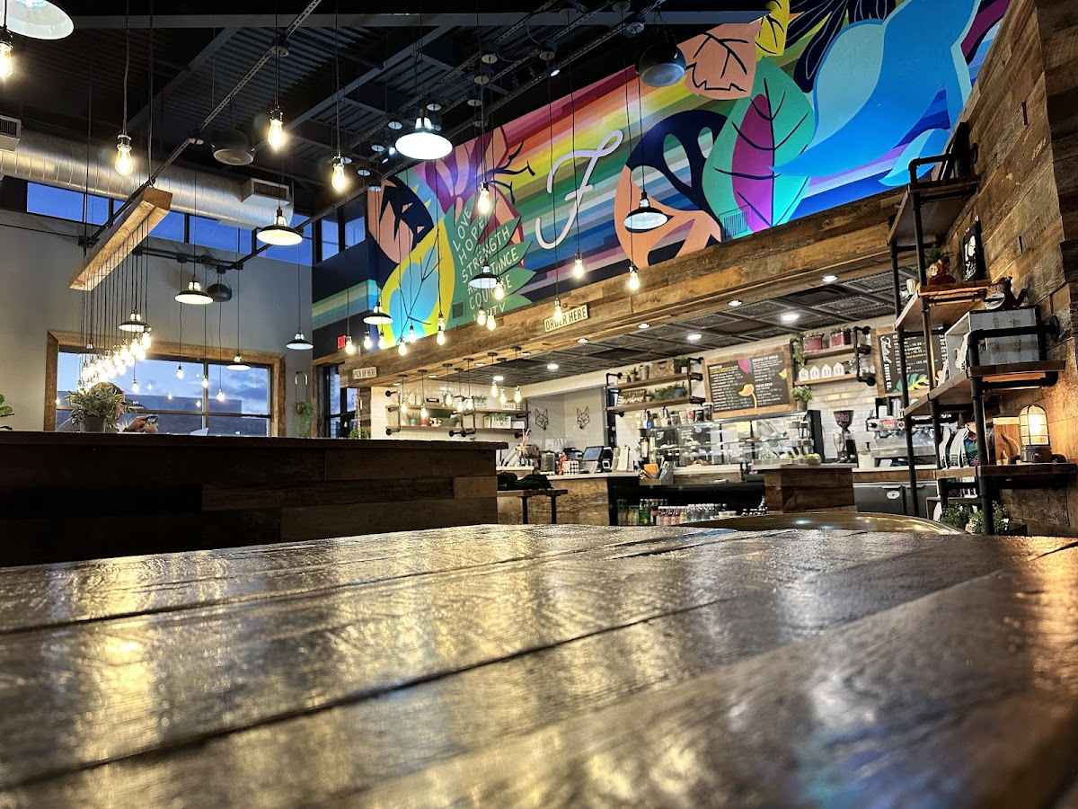 Foxtail Coffee Sodo Drive Thru interior