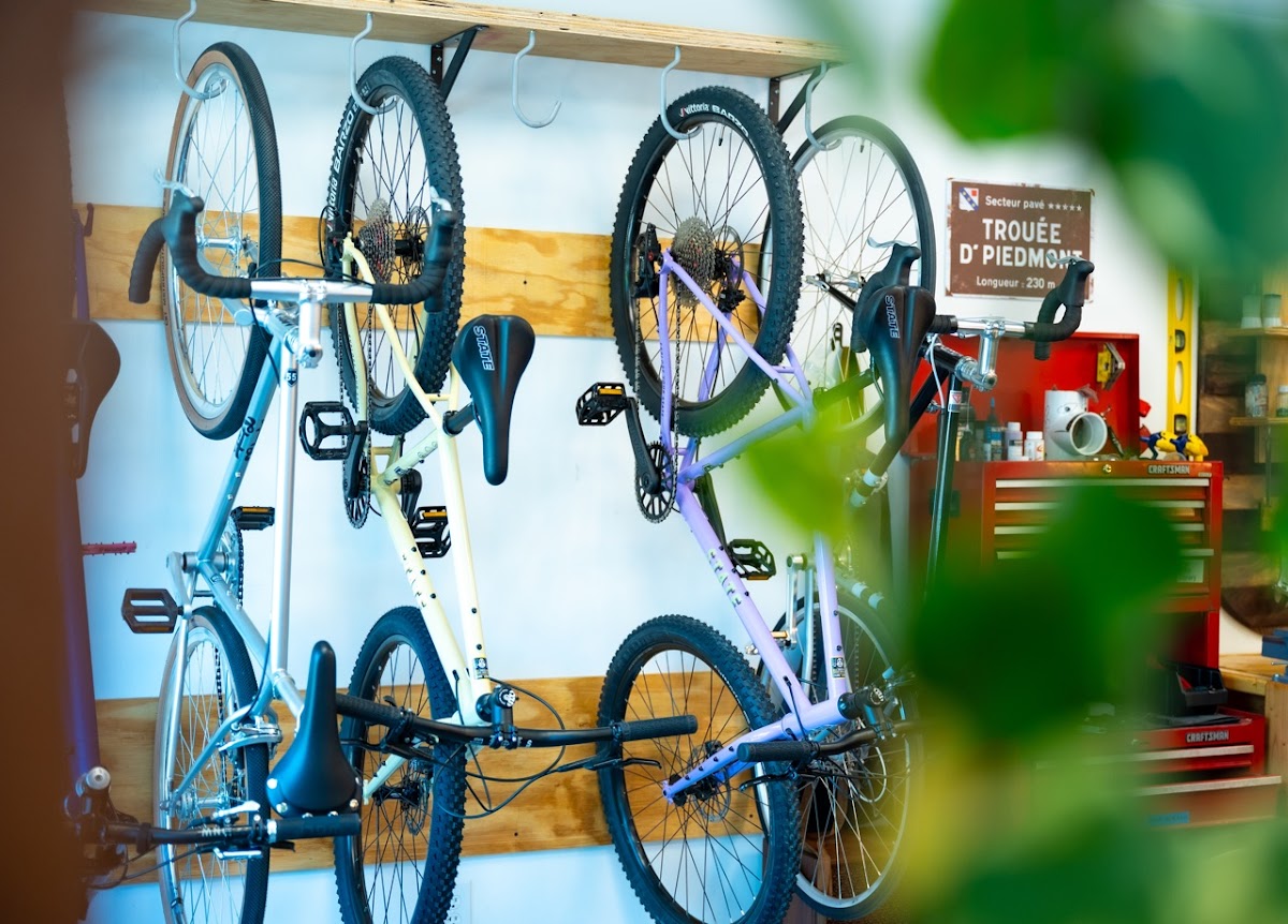 The Bike Library Cafe interior