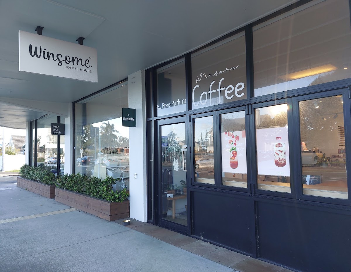 Winsome coffee house interior