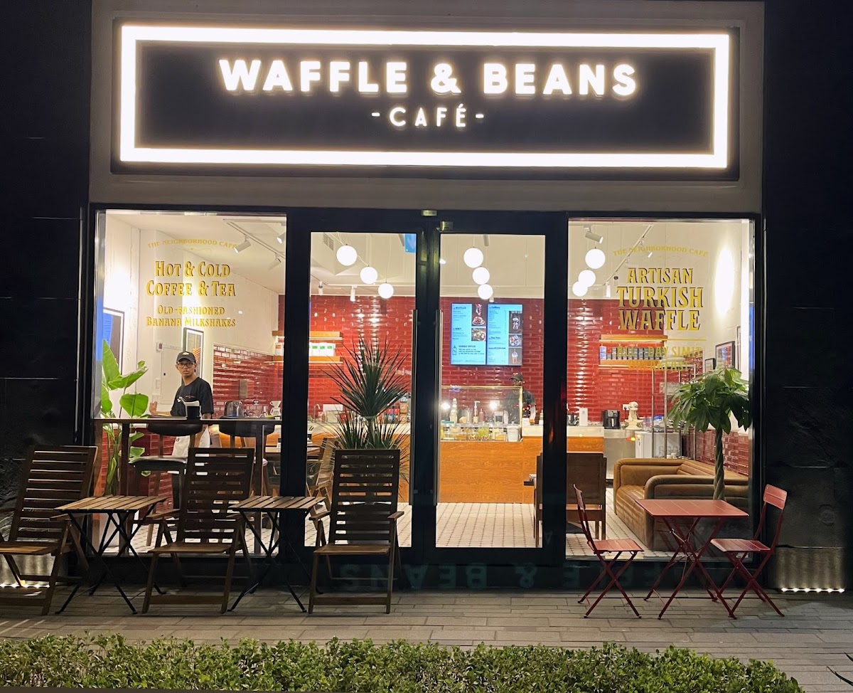 Waffle and Beans Cafe interior