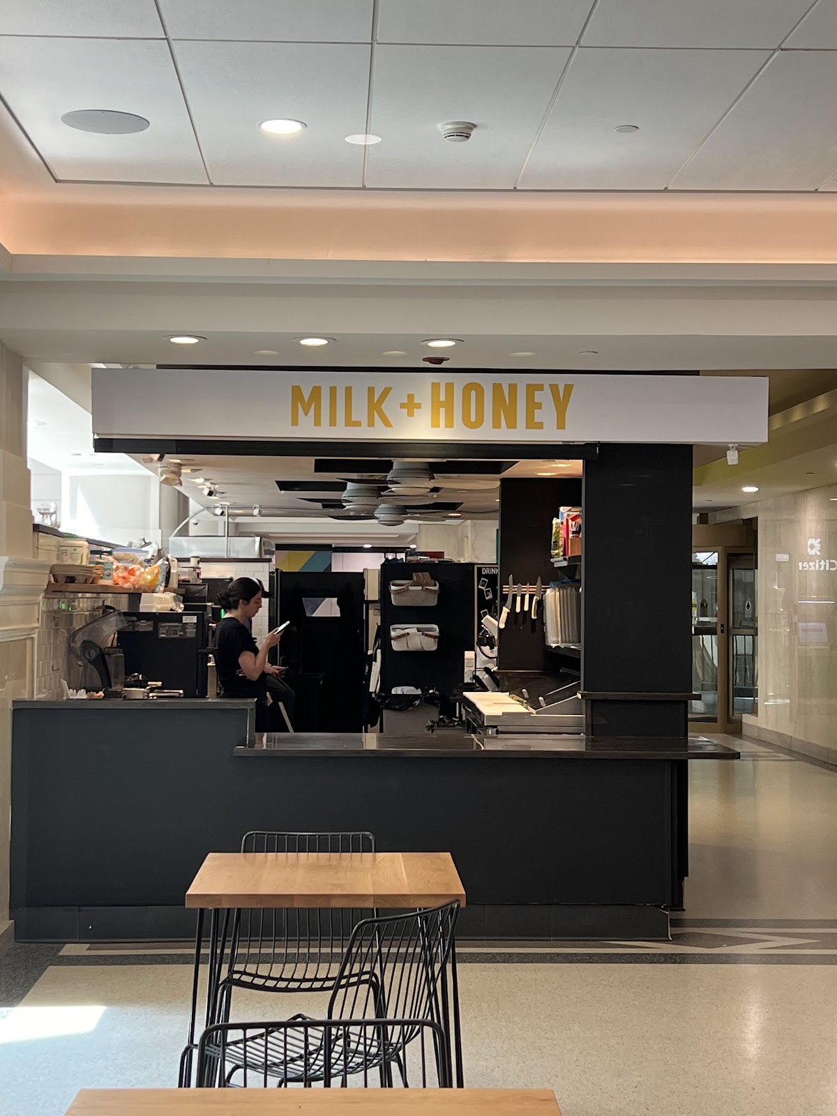 Milk and Honey interior