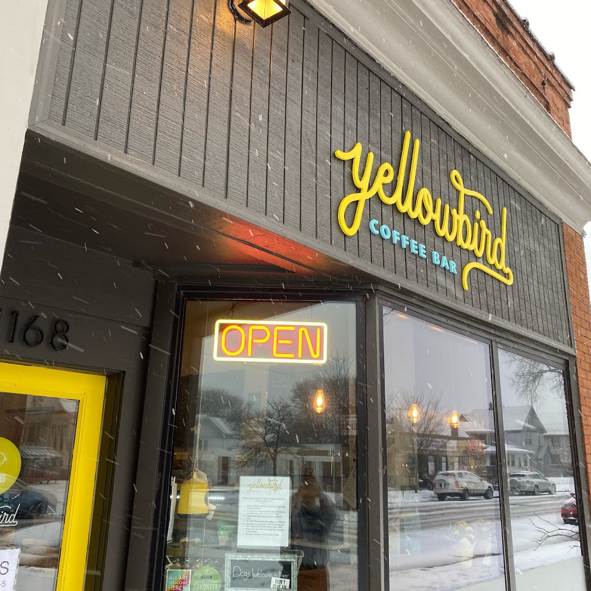 yellowbird coffee bar interior