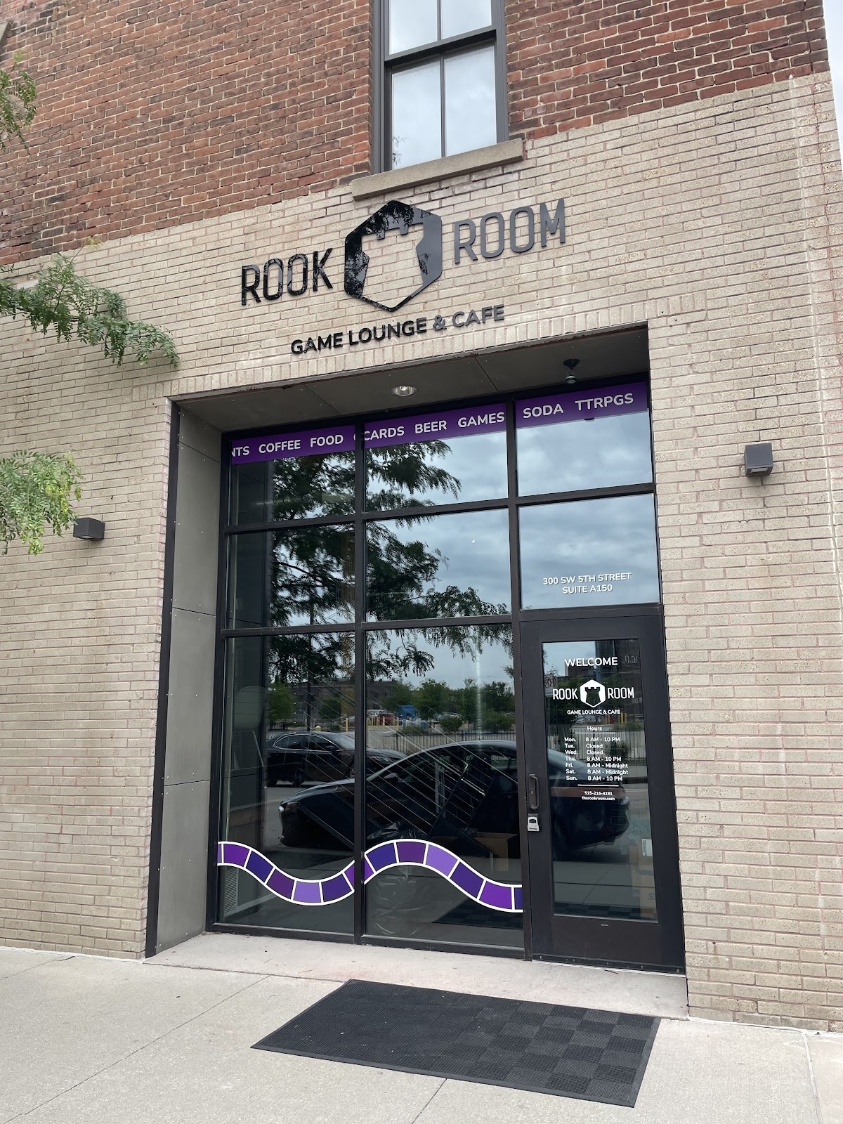 Rook Room Game Lounge & Cafe interior