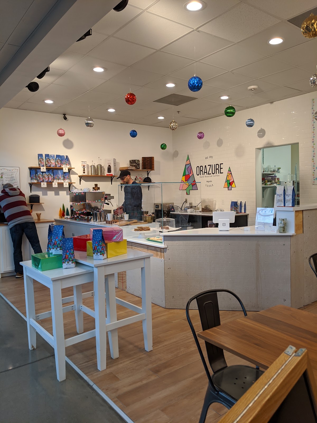 Orazure Hand Roasted Coffee Shop interior