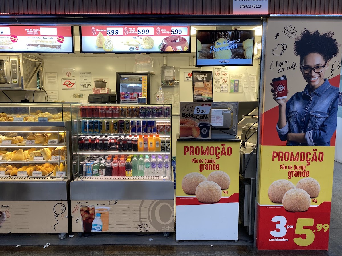 Café Ponto Alpha Franquia - Barra Funda - Cafeteria interior