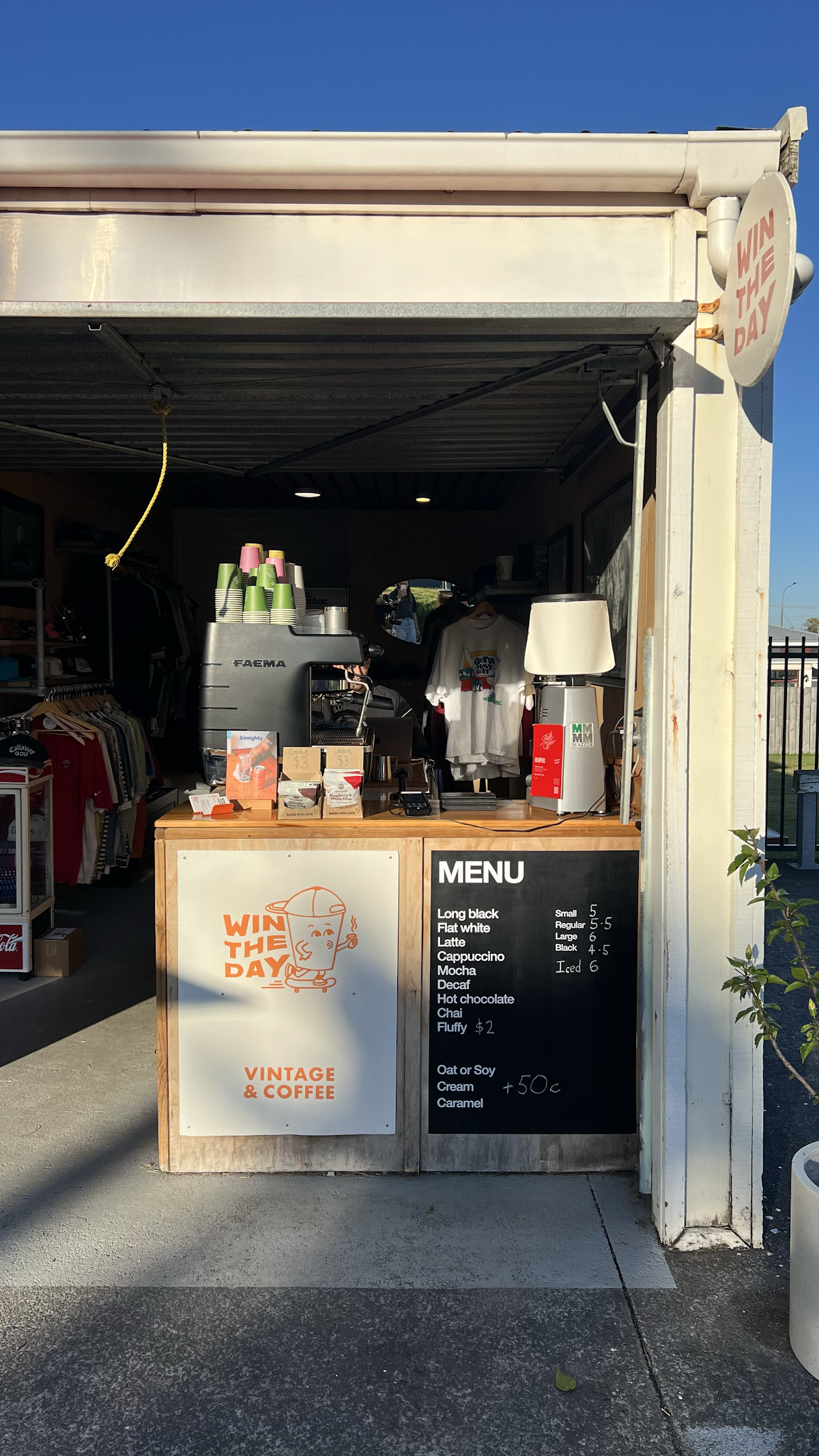 Win The Day Coffee & Golf interior
