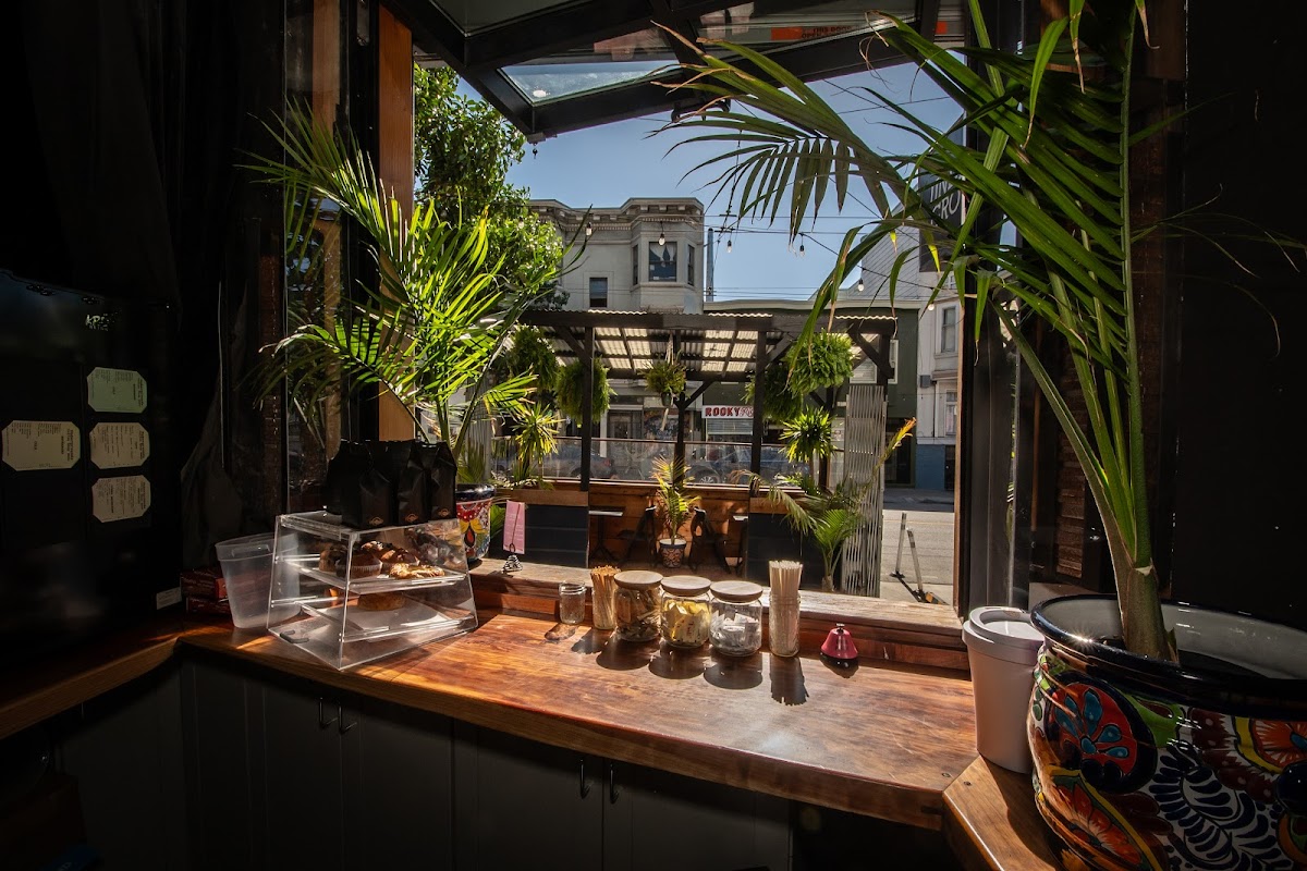 Underground SF Coffeshop interior