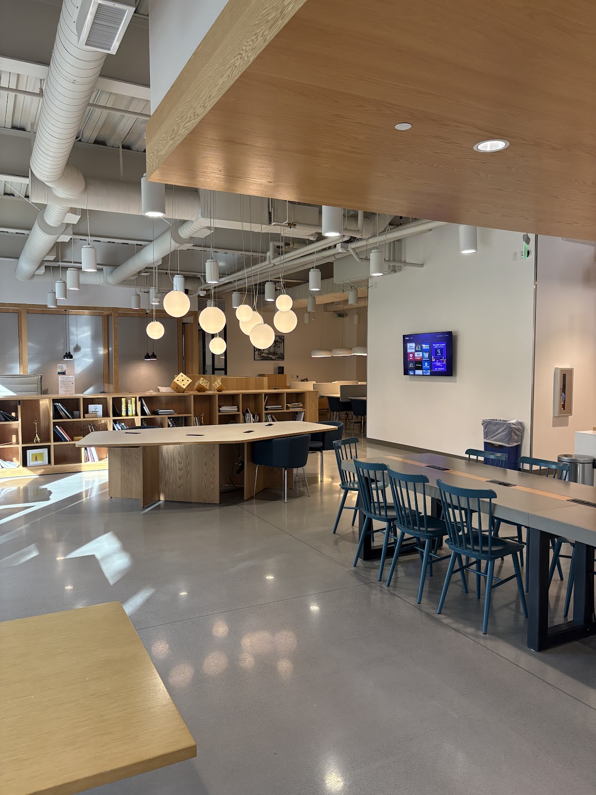 Blue Hummingbird Coffee at Spaces interior