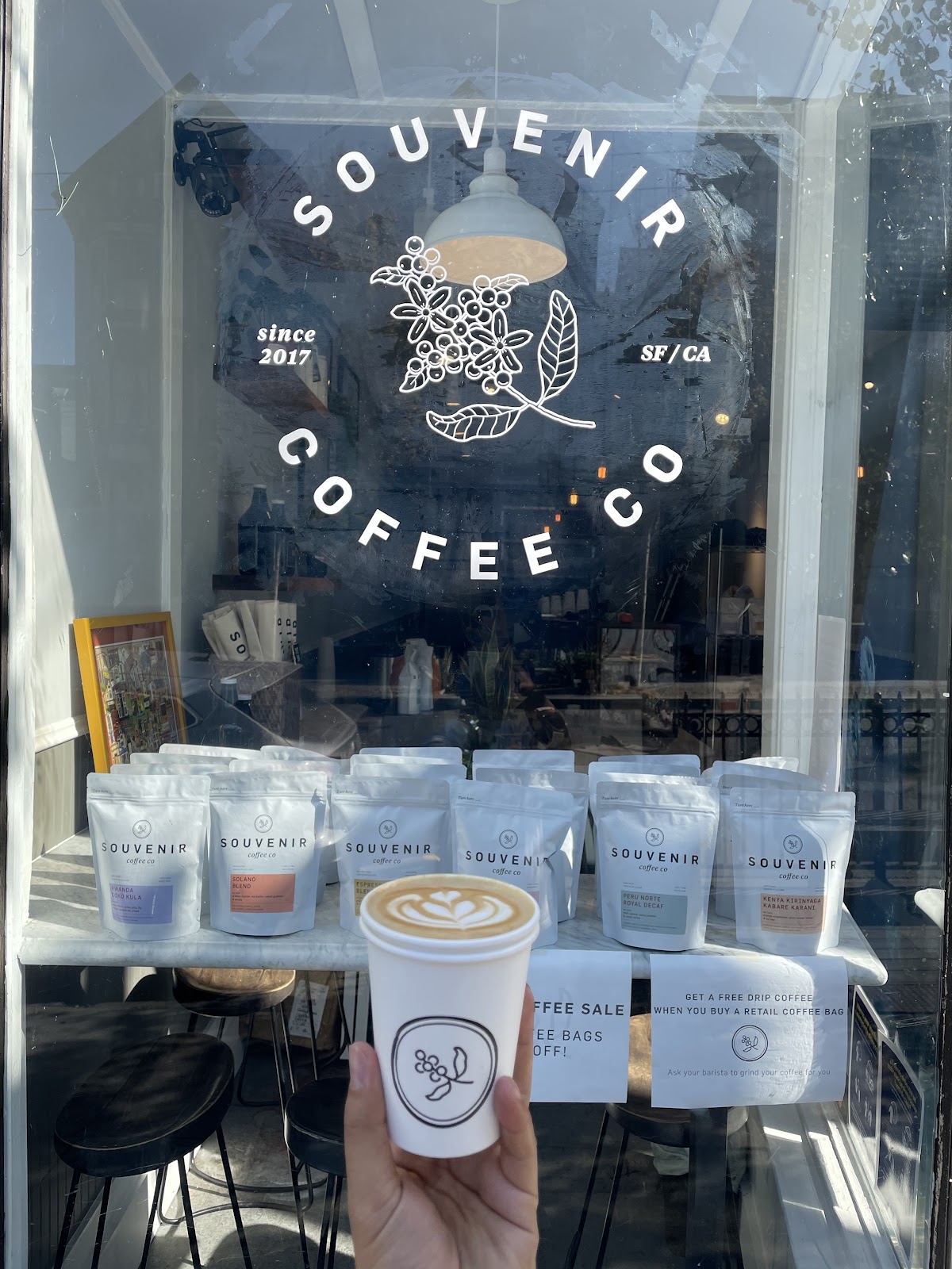 Souvenir Coffee Co. interior