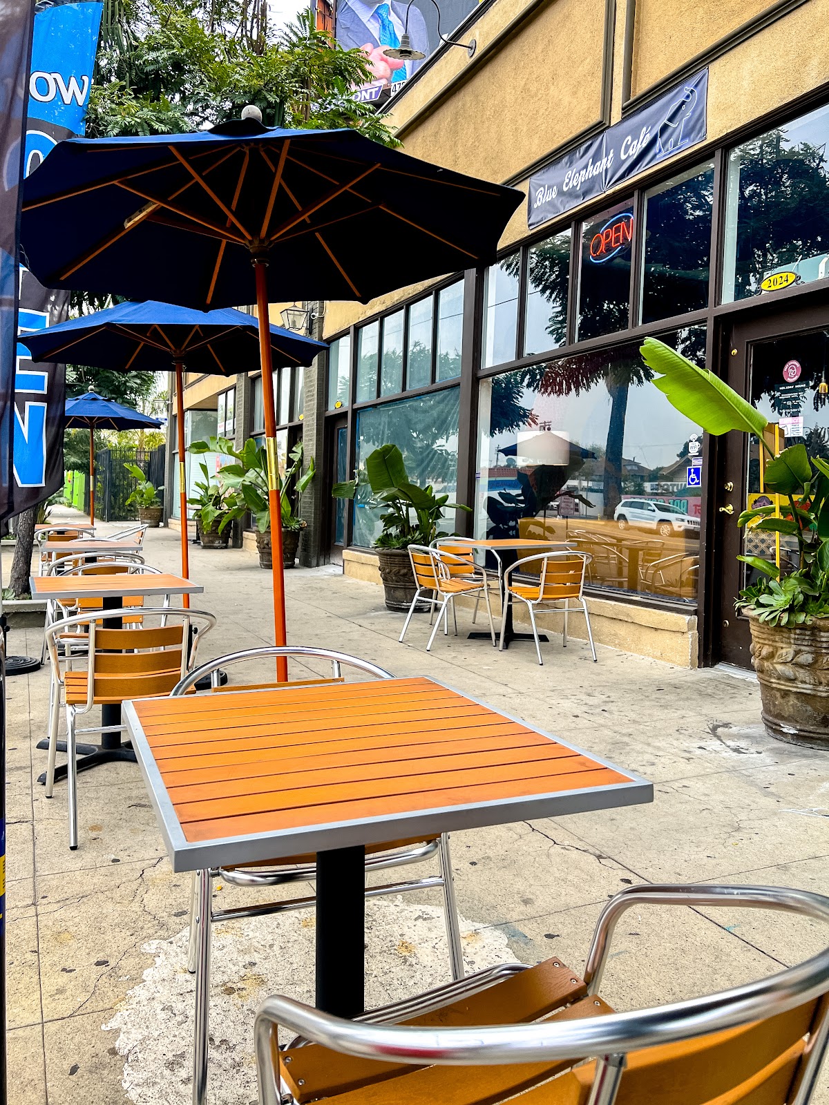 Blue Elephant Café interior