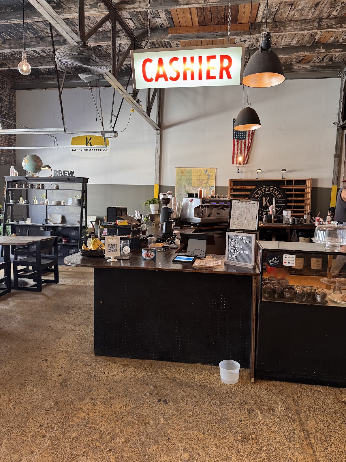 Kaffeine Coffee Company interior