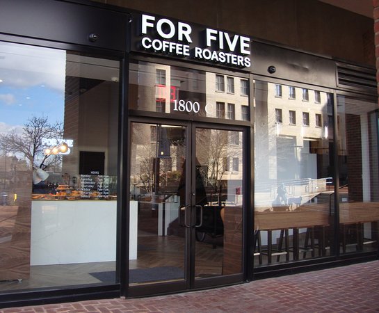 For Five Coffee Alexandria interior