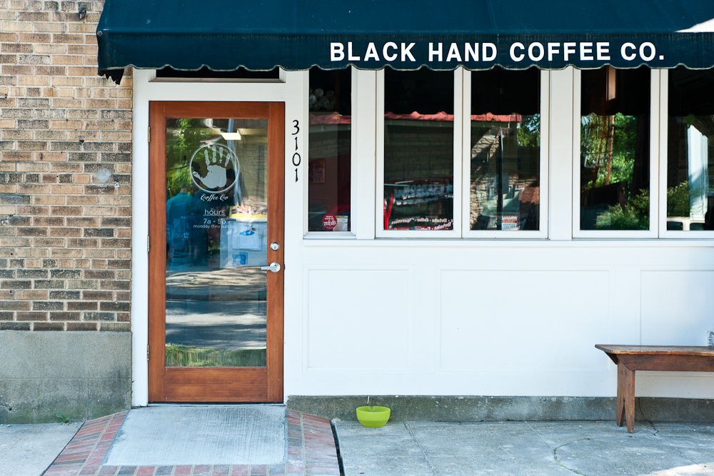 Black Hand Coffee Co interior