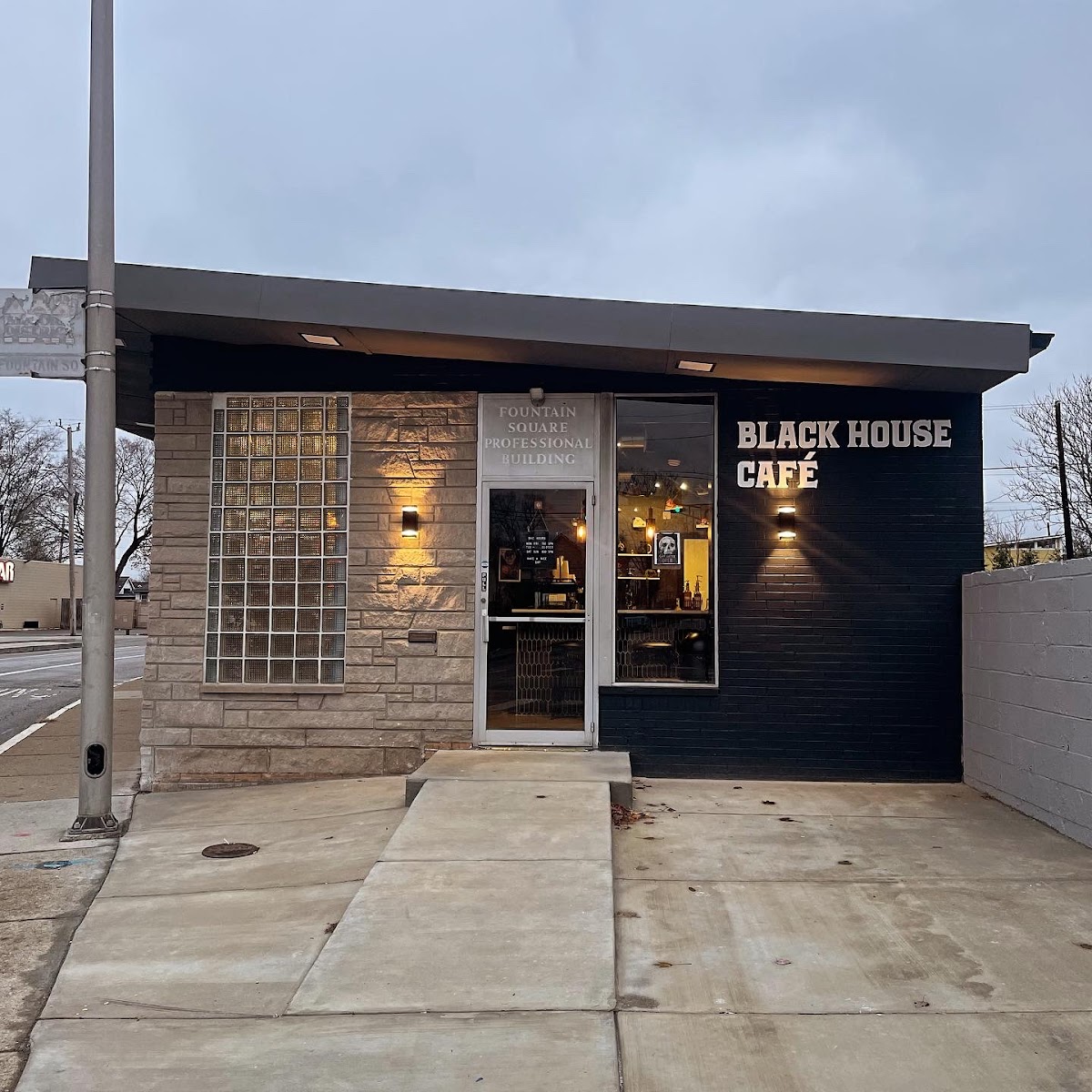 Black House Cafe interior