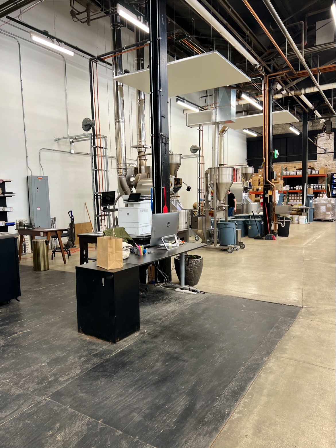 Sparrow Coffee Roastery interior