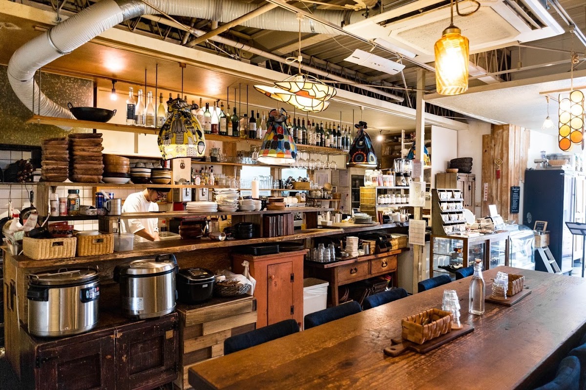 bio ojiyan cafe Harajuku interior