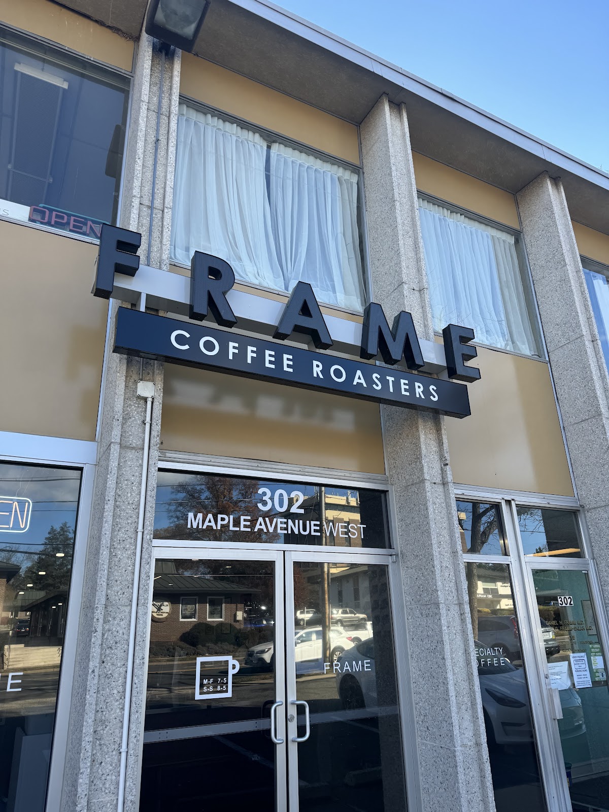 FRAME Coffee Roasters interior