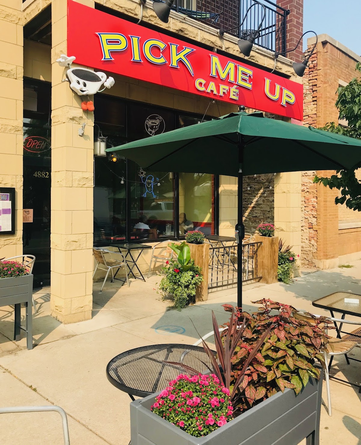 Pick Me Up Cafe interior
