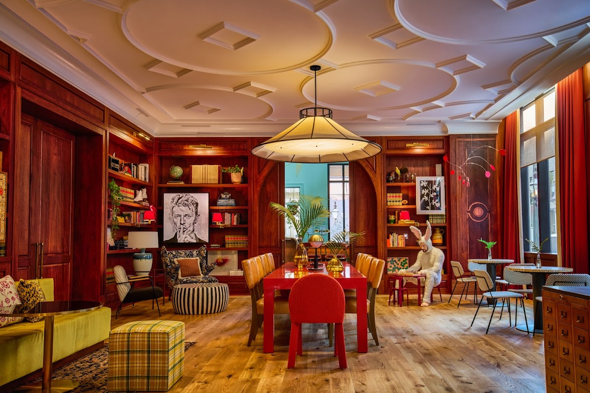 Funny Library Coffee Shop interior