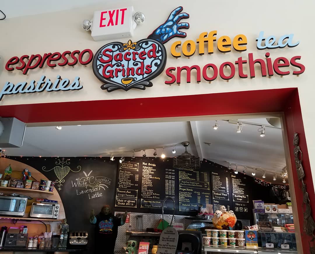 Sacred Grinds Coffee House interior