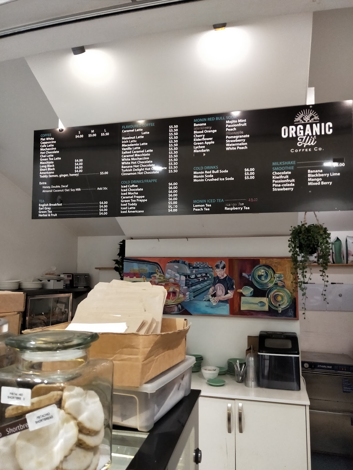 Organic Hits Coffee.co Gelato interior