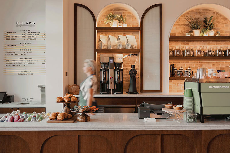 Clerks Coffee Company interior