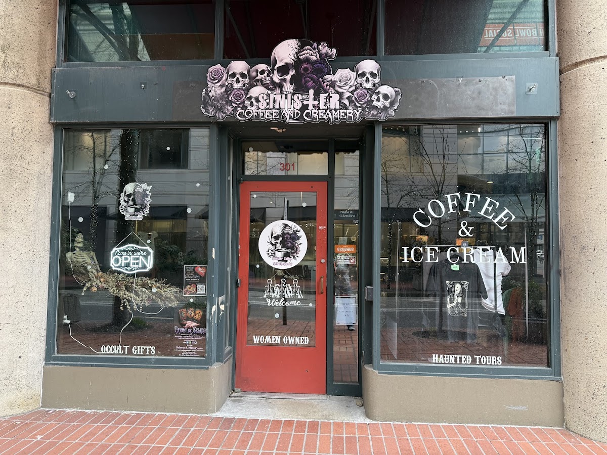 Sinister Coffee and Creamery interior