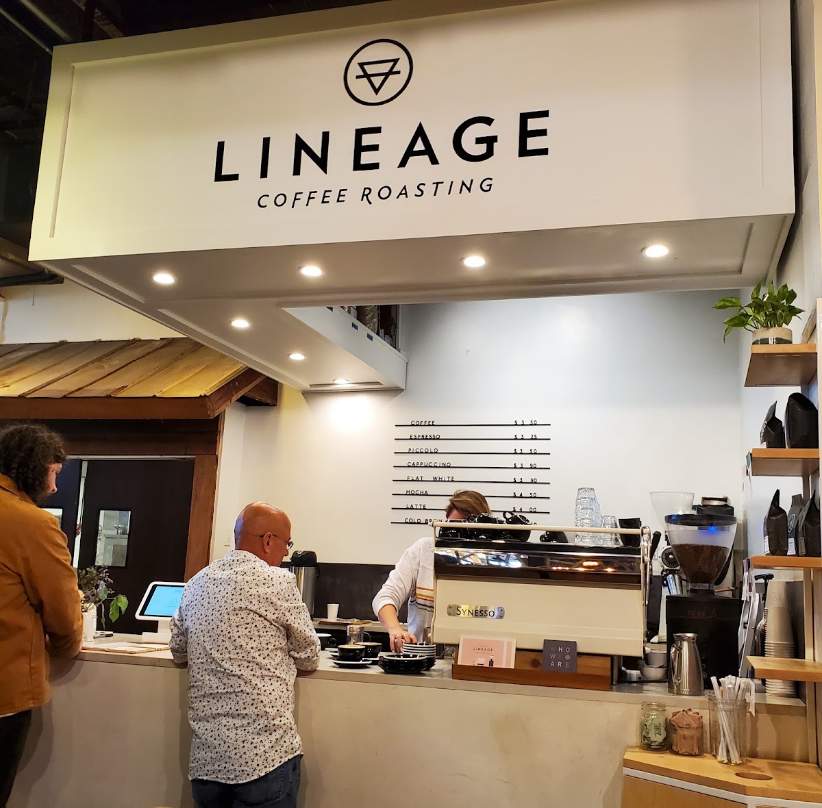 Lineage Coffee Roasting interior
