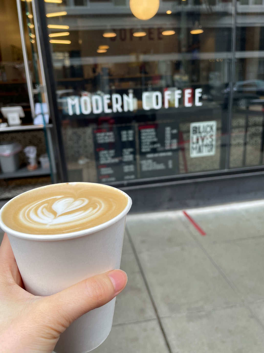 Photo of modern coffee