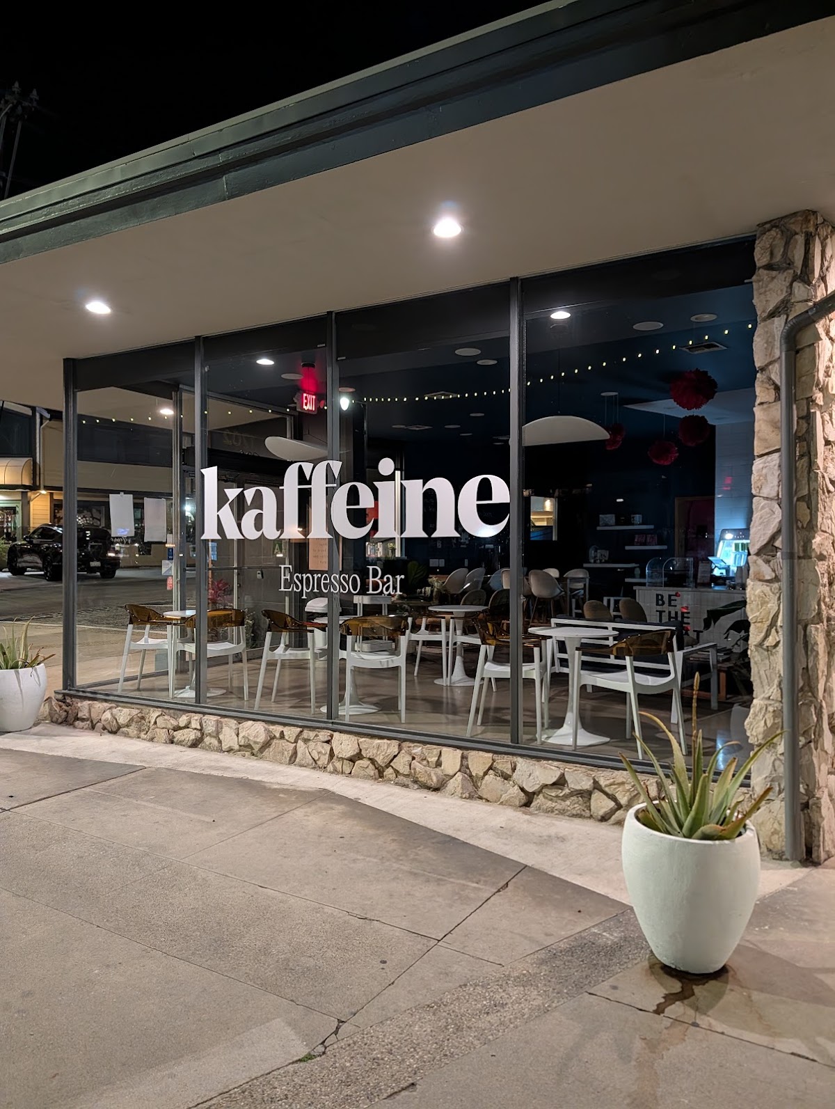 Kaffeine Espresso Bar interior