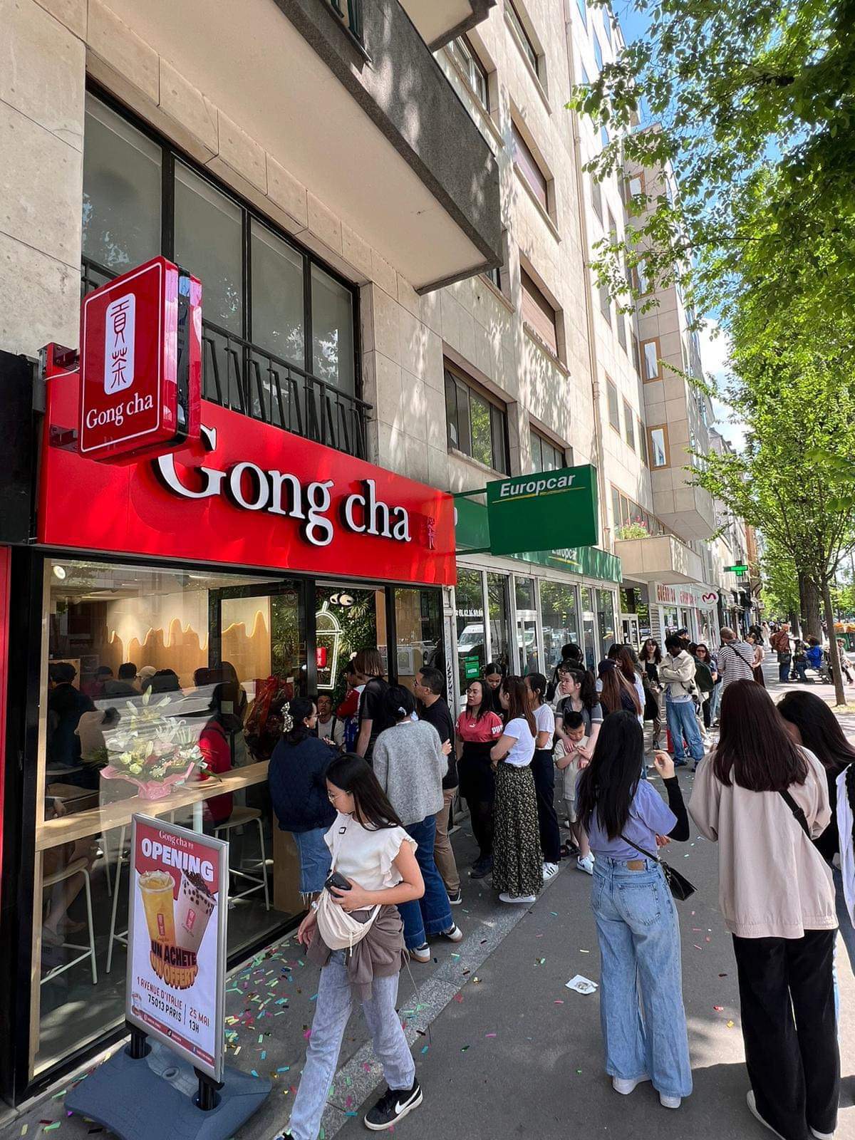 Gong Cha Bubble Tea Place D’italie interior