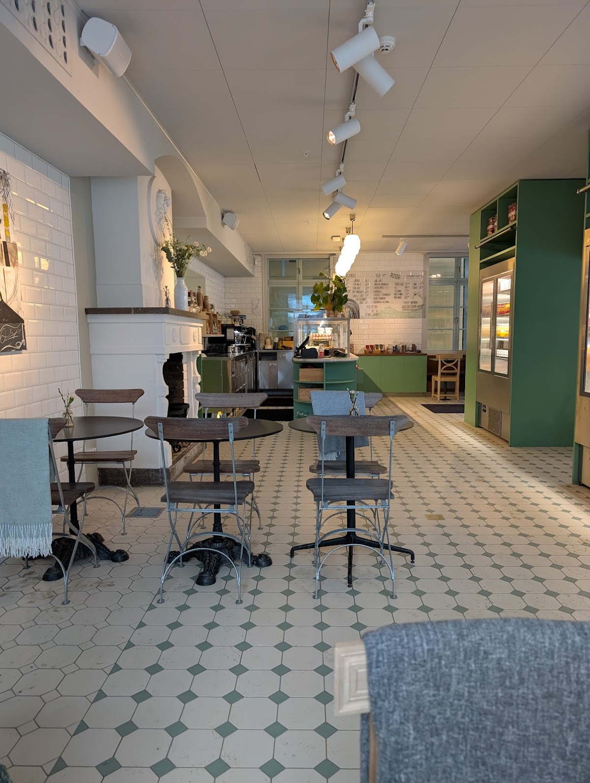Backstage cafe interior
