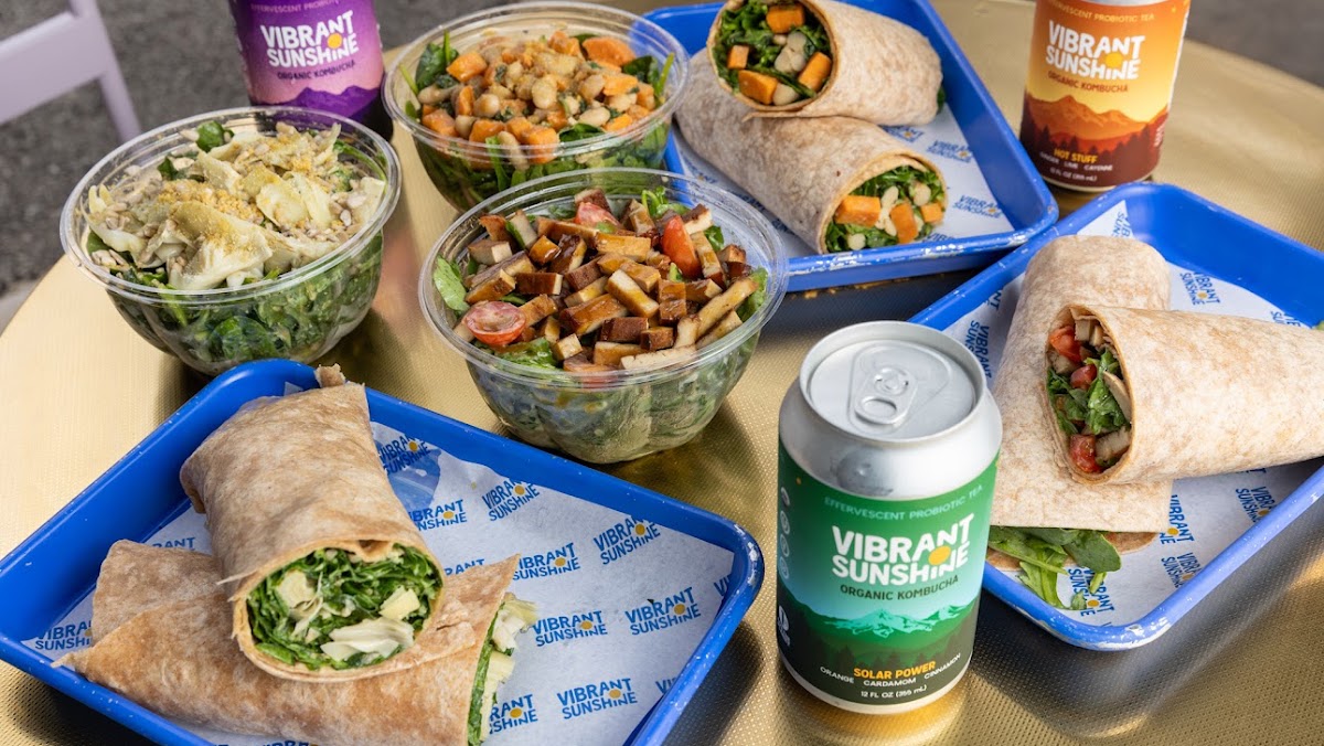 Vibrant Sunshine Juicery Cafe Uptown interior