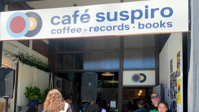 Cafe Suspiro - coffee, records, and books! interior