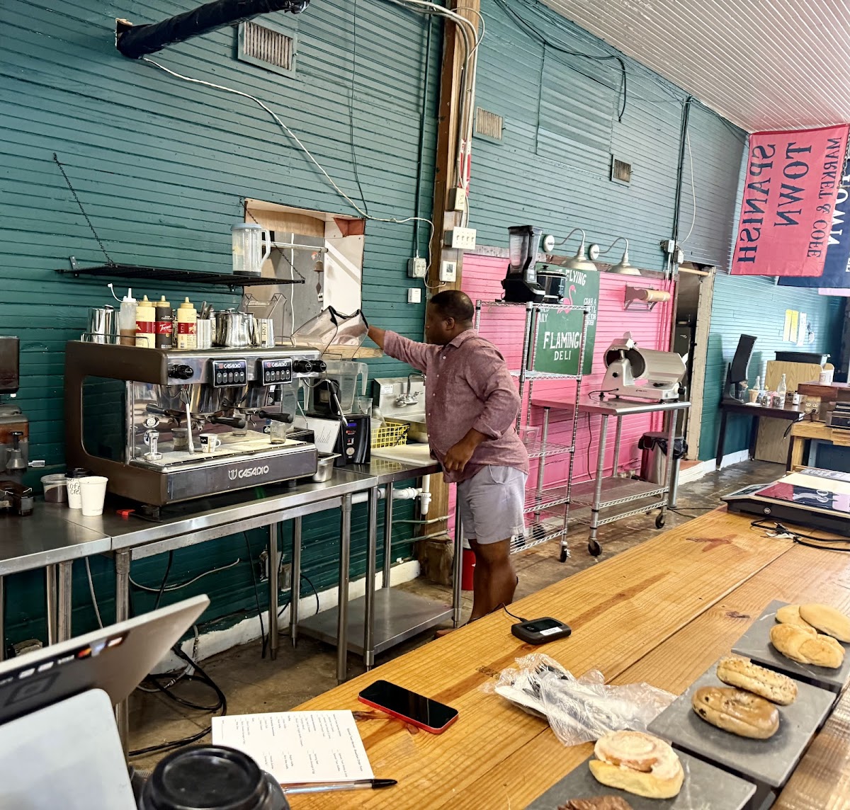 Spanish Town Market and Cofé interior