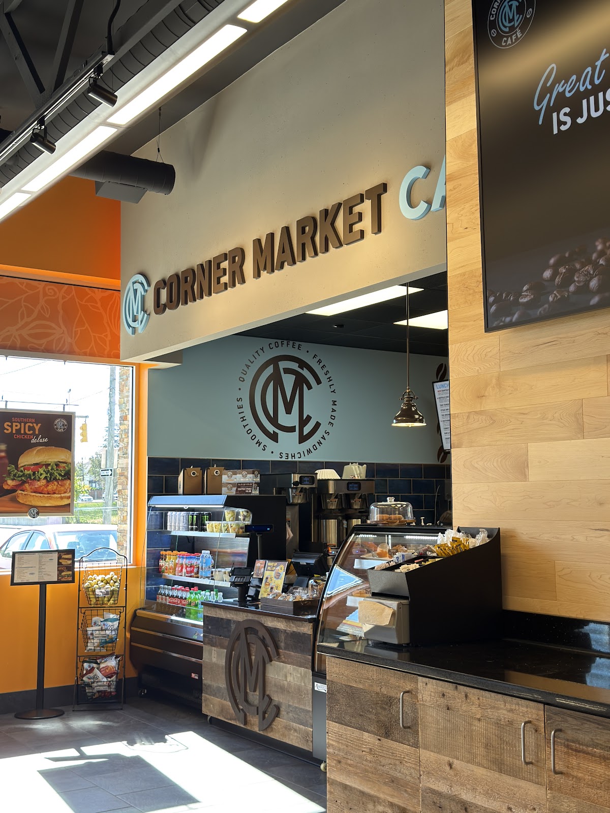 Corner Market Cafe interior