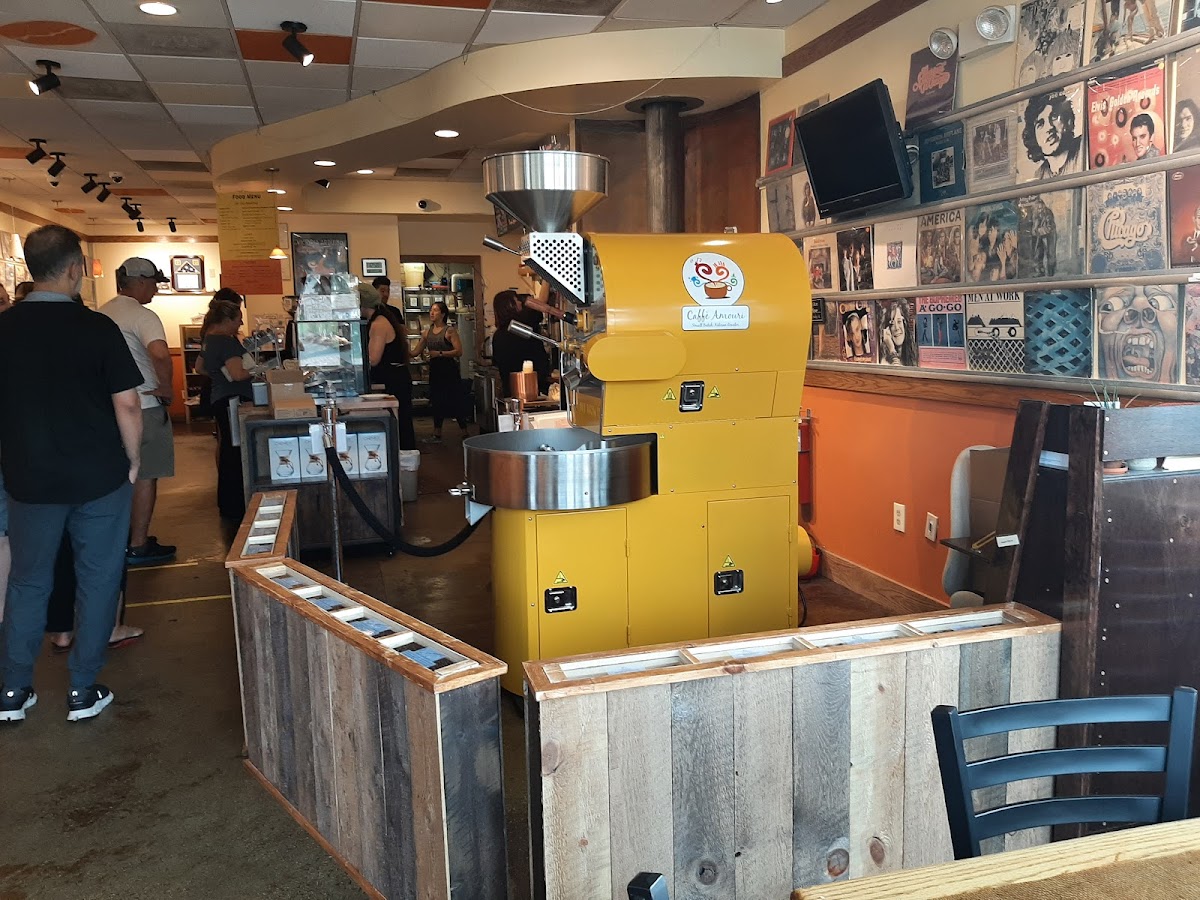 Caffe Amouri Coffee Roaster interior