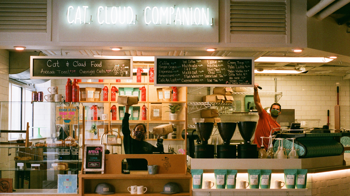 Cat and Cloud Coffee interior