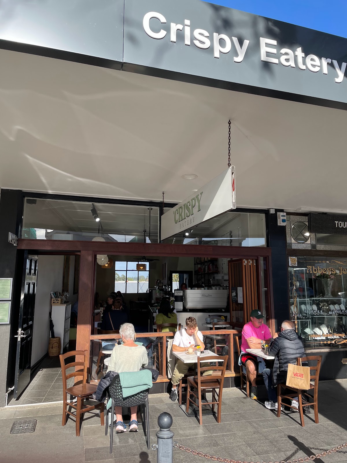 Crispy eatery interior