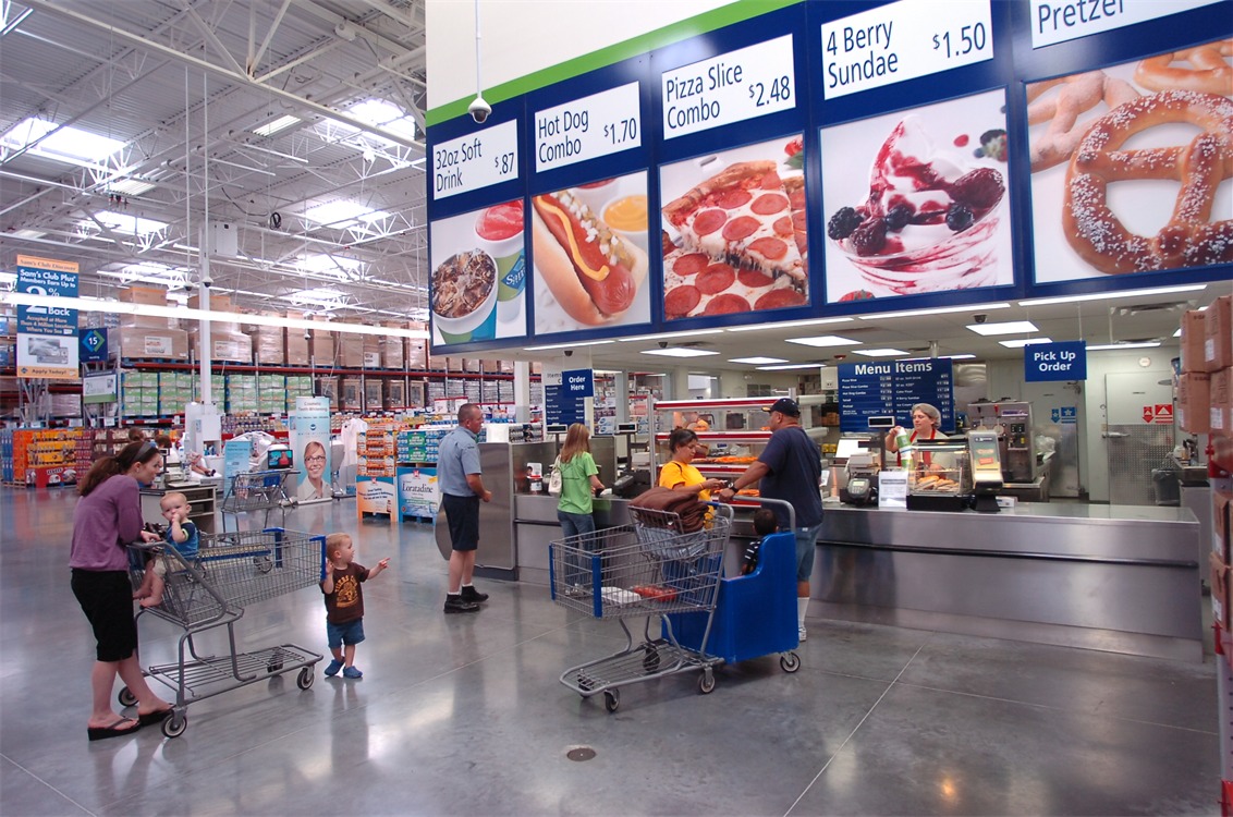 Sam's Club Cafe interior