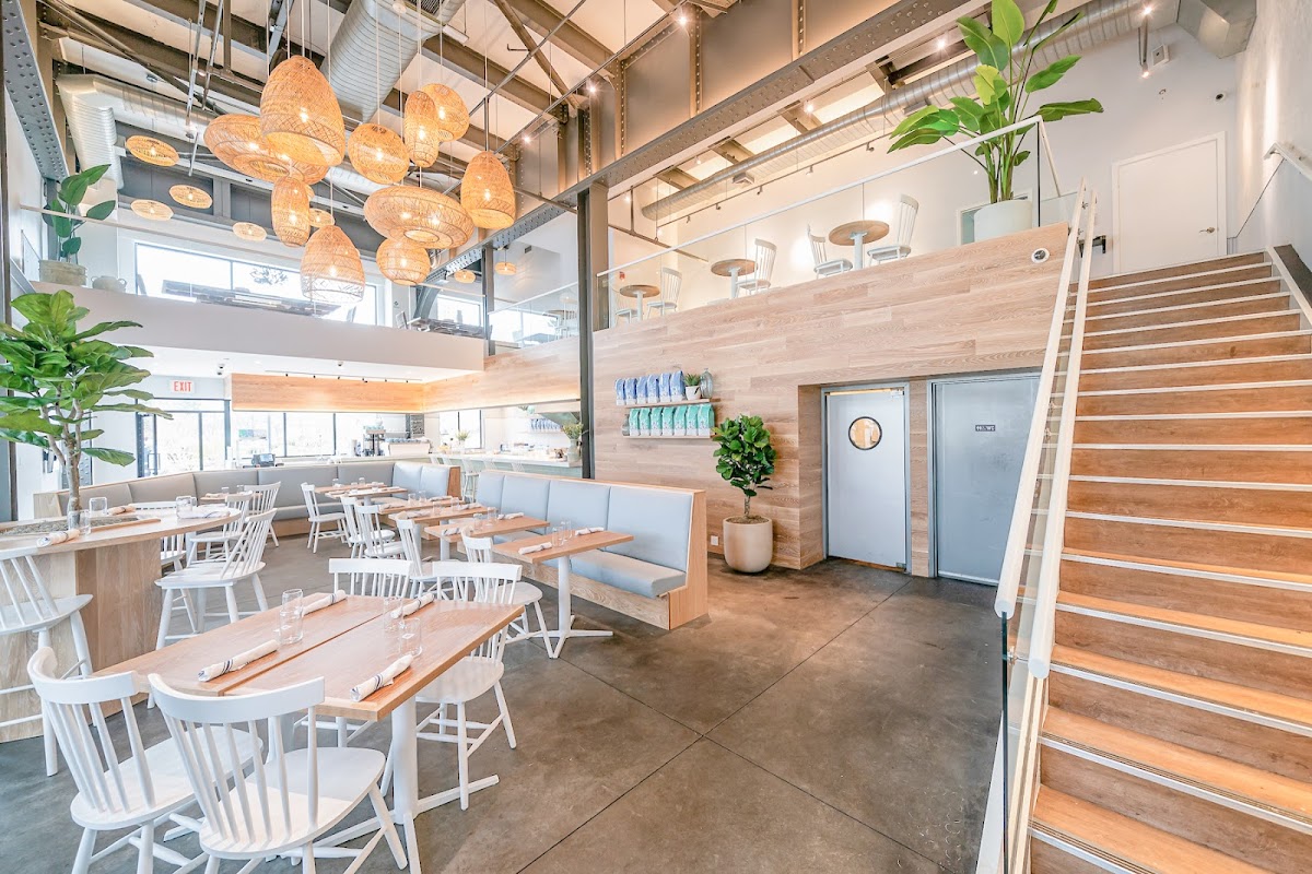 Bluestone Lane Chelsea Piers Café interior