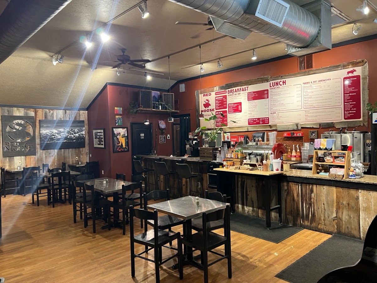 The Red Moose Cafe interior