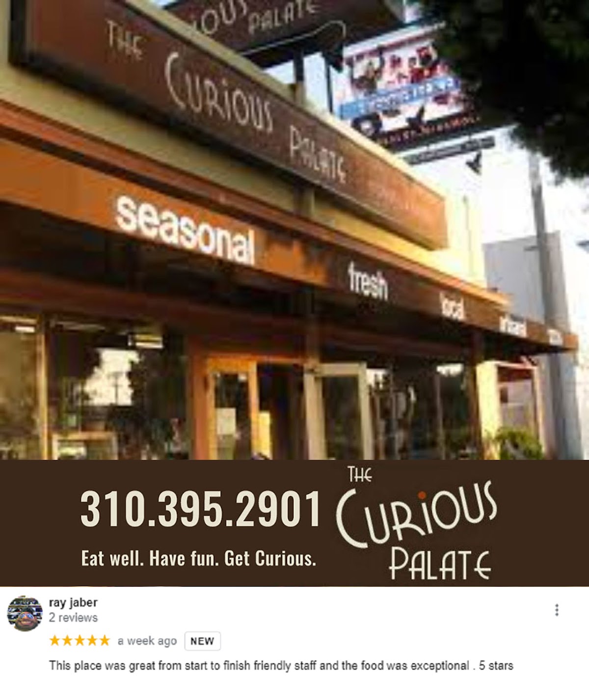 The Curious Palate interior
