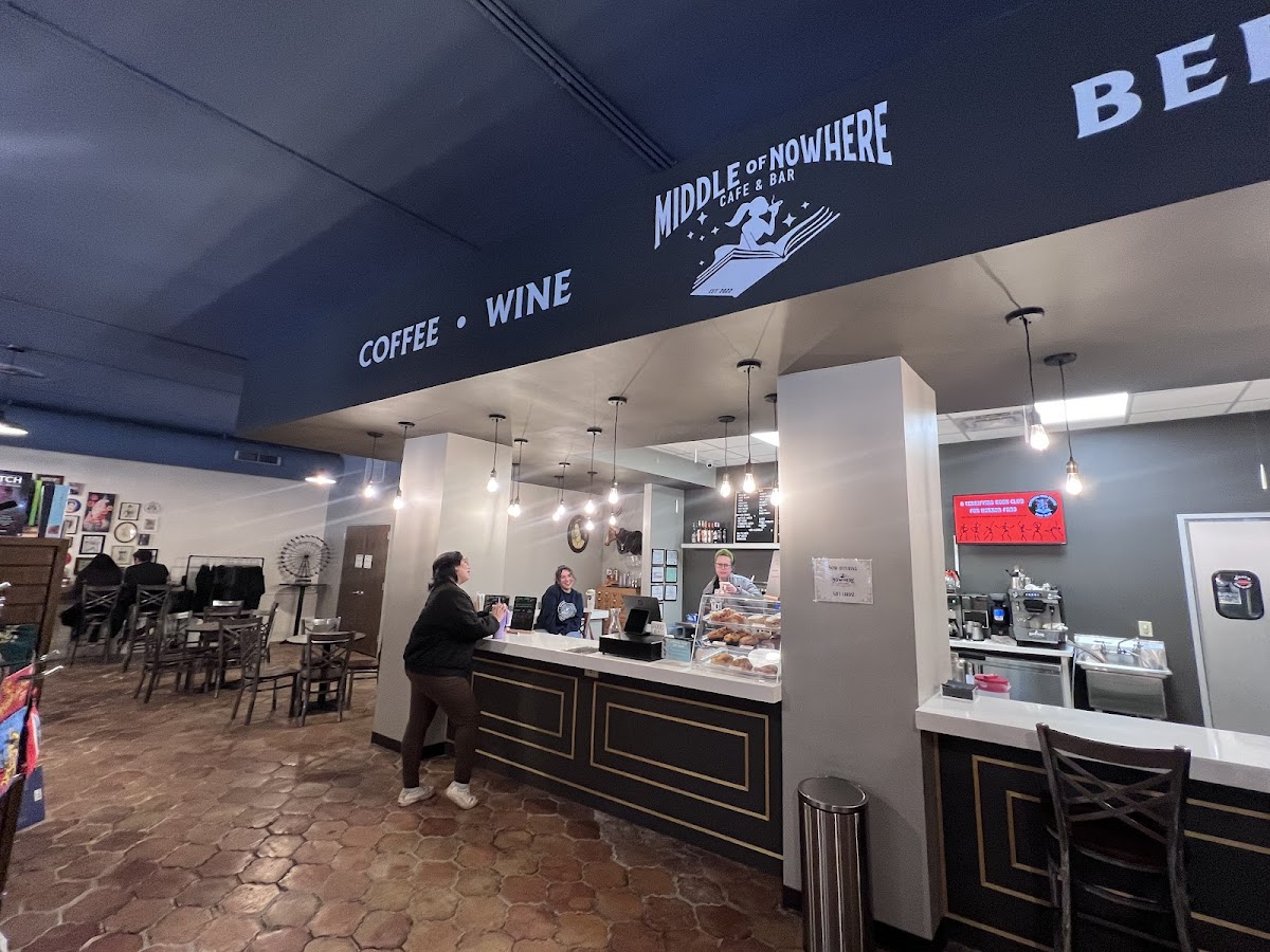 Middle of Nowhere Coffee Shop and Wine Bar interior