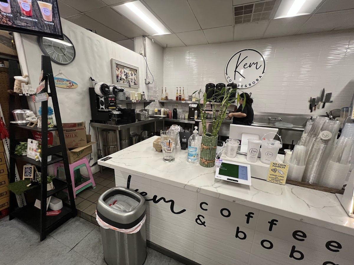 Kem Coffee and Boba interior