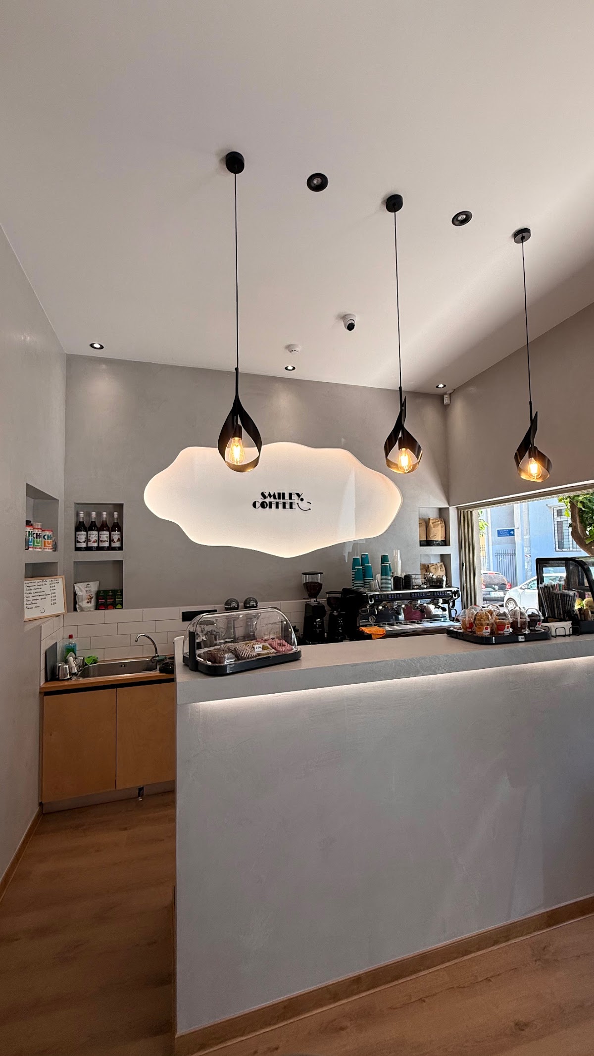 Smiley coffee interior